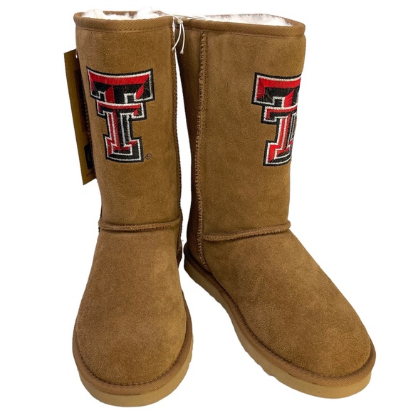GAMEDAY BOOTS Texas Tech University Shearling Lined Roadie Boots NEW Size 8 - Picture 1 of 14